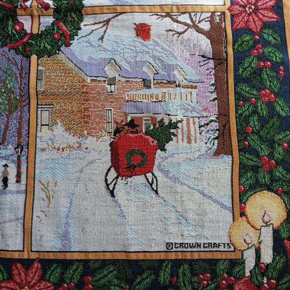 Christmas blanket throw by Crown Crafts. Read